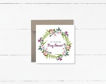 Will you be our Ring Bearer card