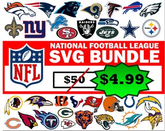 NFL svg BUNDLE, All teams svg, dallas cowboys svg, arizona cardinals svg, green bay packers svg, new orleans saints svg, svg, svg files