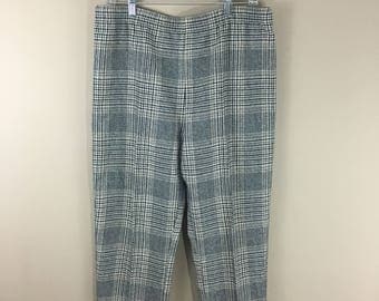 vintage 70's men's plaid dress pants 37 x 32.5