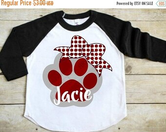 SALE- Bulldogs svg - paw print svg - paw print monogram svg - bulldogs dxf - bulldog paw print - bulldog mascot svg