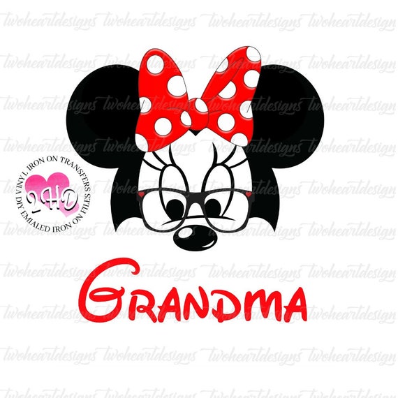 Download Grandma Minnie Iron On Digital Download You Print