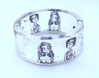 beautiful gothic handmade resin ringbats ring emily victor corpse brideclear ring - Goth Wedding Rings beautiful gothic handmade resin ringbats ring emily victor corpse brideclear ring - Goth Wedding Rings
