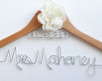 Custom Bridal Hanger, Bridesmaid Hanger Bride Name Personalized Custom Bridal Hanger,Personalized Wedding Hanger,