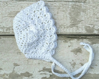 Crochet baby bonnet  Etsy