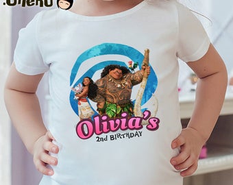 50% OFF Moana T-shirt Design - Iron on Transfer - DIY Moana Birthday T-Shirt - Vaiana - Printable