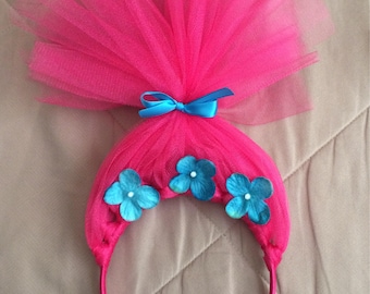 Princess Poppy Headband, poppy headband, trolls headband, princess poppy, poppy troll headband