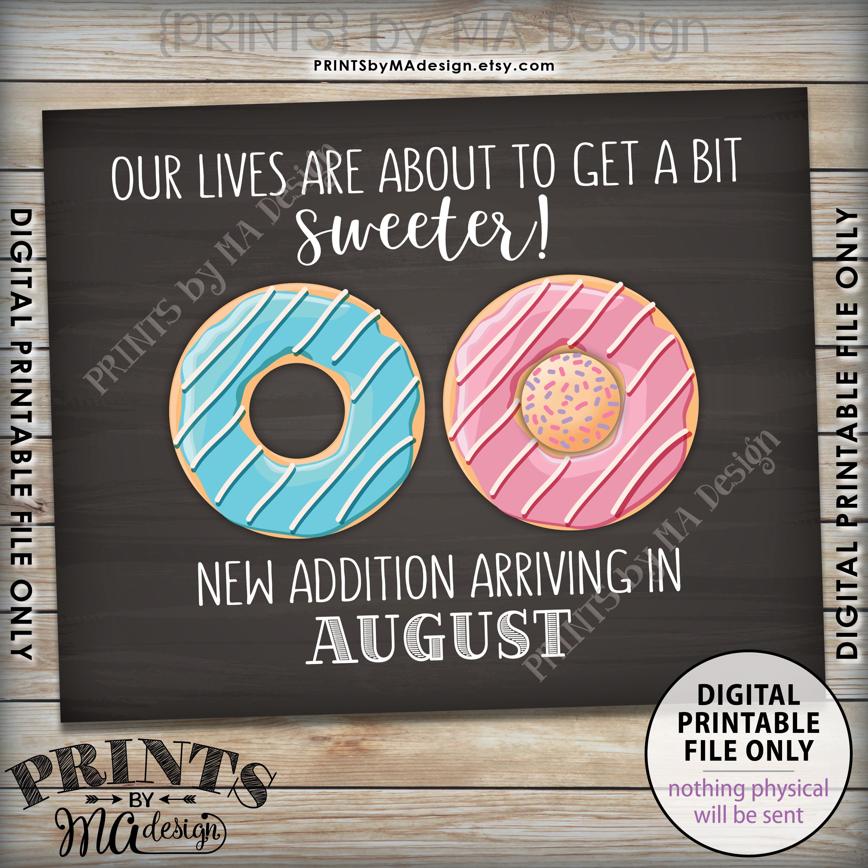 Donut Pregnancy Announcement, Our Lives are About to Get Sweeter ...