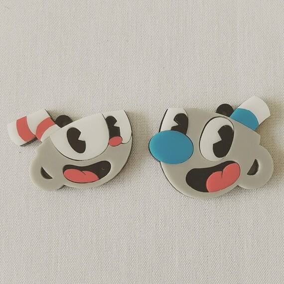 cuphead plush keychain