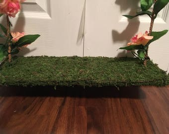 Handmade Moss Swing for photo prop