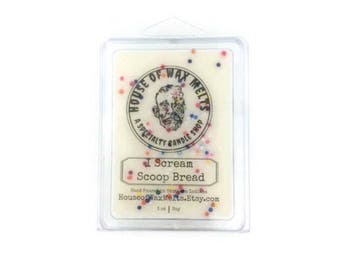 I Scream Scoop Bread Scented Wax Melts - Soy - 3 oz. Clamshell