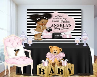 DIGITAL FILE Candy Table Backdrop, Babyshower, Bridal Shower, Fashion Baby Shower, Fashion Bridal Shower, Fashion Birthday, Couture Party