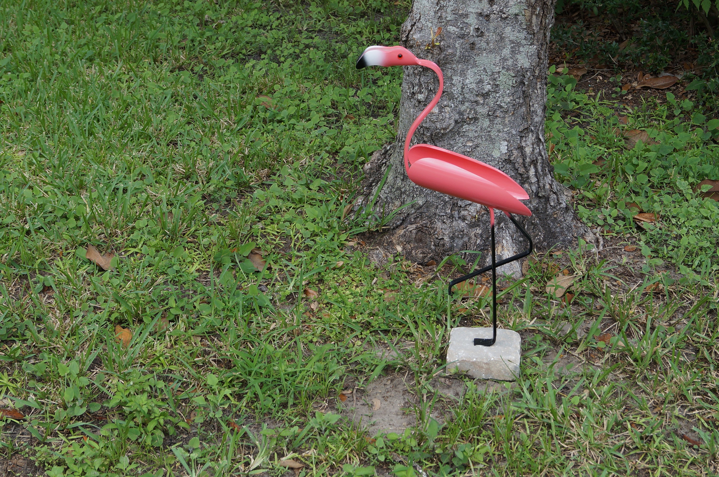 flamingo made from pvc pipe