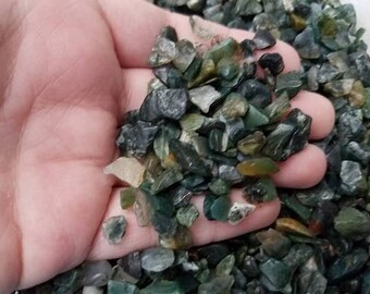 Moss Agate Chips 10g bag