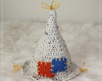 Crochet Scarecrow Hat For Baby Boy OR Girl