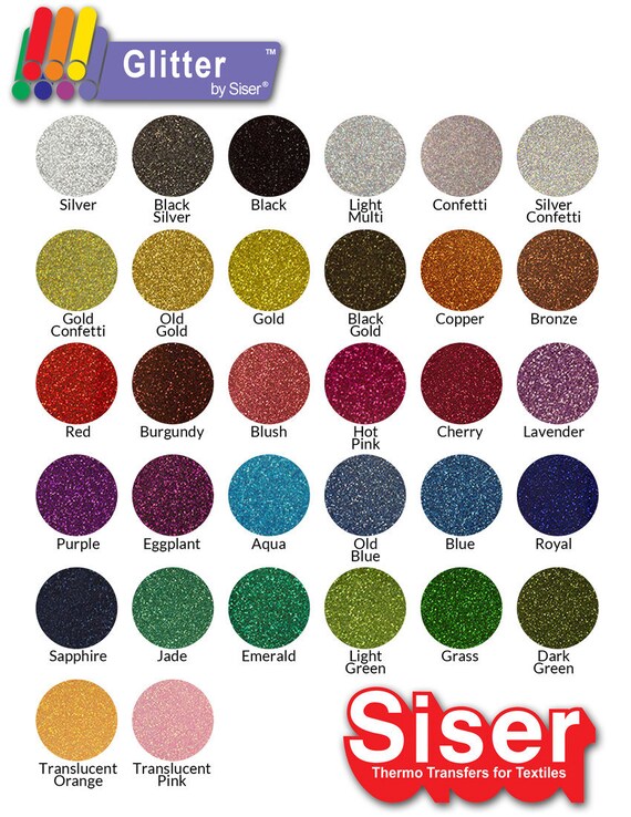 Siser Glitter HTV 12 x 20 sheet