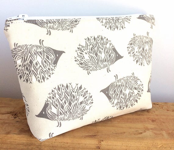 hedgehog makeup bag