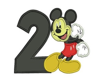 mickey number 2 etsy