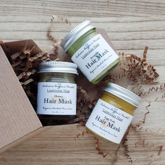 Organic Hair Mask Sample Set Hair Mask Minis Gift Set Small