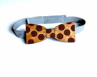 Wooden Bow Tie | Baby | Toddler | Youth | Polka Dot