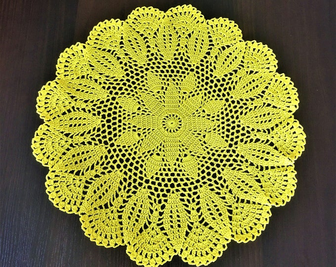 Rustic decor table decorations napkin table mat hand crocheted small doily crochet mat kitchen coasters kitchen accessory Doily crocheted.