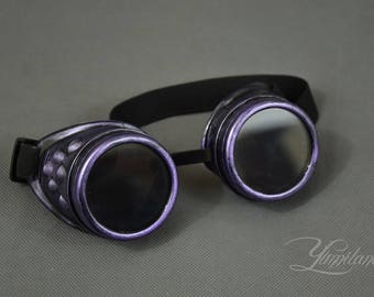 Purple Steampunk Goggles | Steampunk copper goggles | Cosplay | Gothic | Cosplay accessories | Steampunk glasses