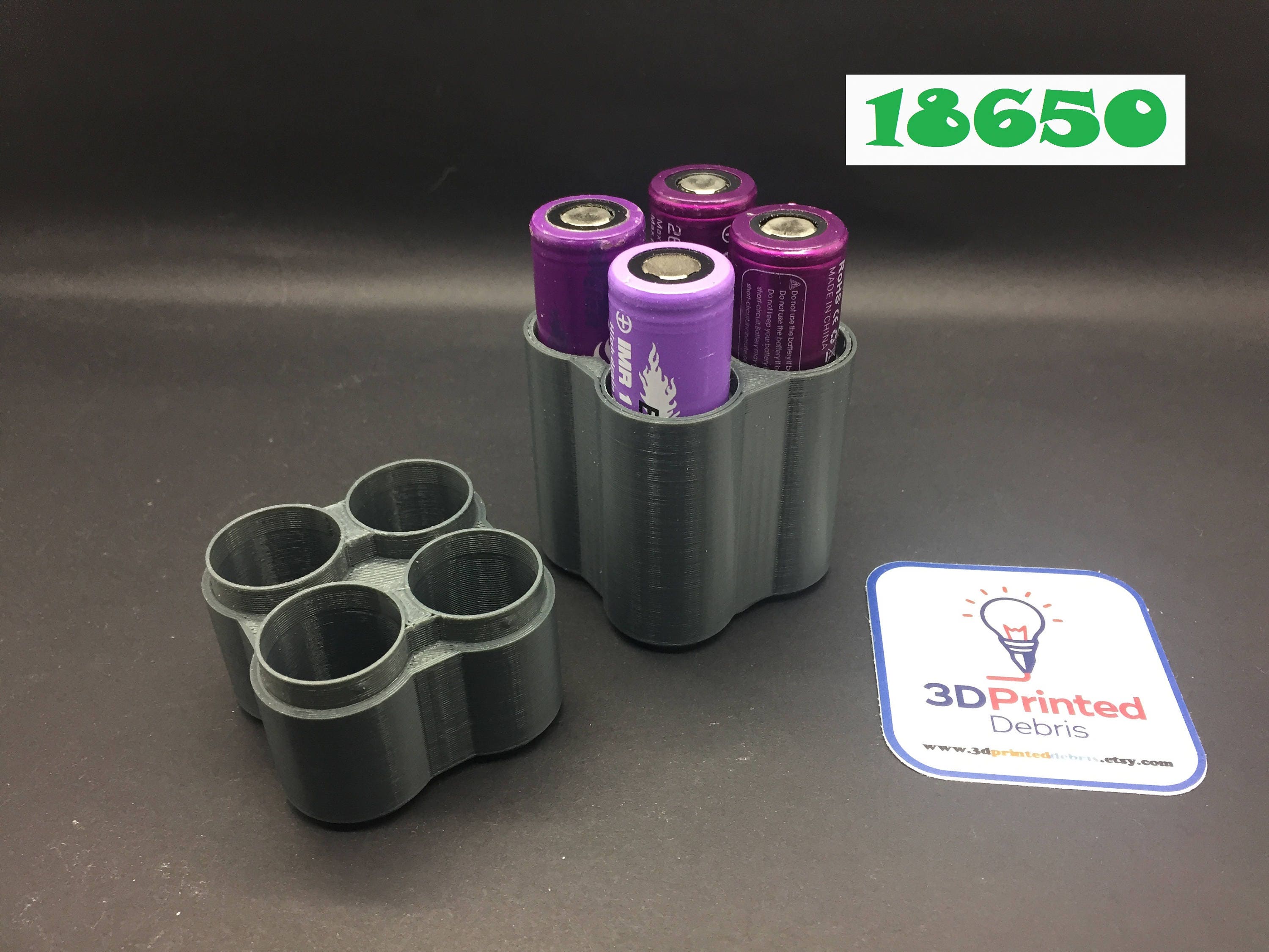 Custom Vape Battery Case for 4 x 18650 and smaller Lithium