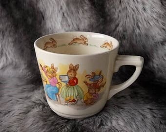 Bunnykins cup | Etsy