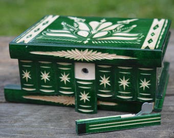 Hungarian secret puzzle box DeluxEdition jewelry box brain teaser treasure box treasure chest accessories keepsake box personalized gift