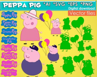 Granny pig | Etsy