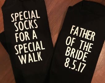 Special Socks For A Special Walk Father of the Bride Socks