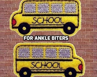 Yellow School Bus Felties Set of Four UNCUT Felties Back To School Theme