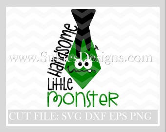 Handsome Little Monster SVG File For Cricut and Cameo DXF for Silhouette Studio Cutting File,ghost svg, ghost svg file, boy halloween svg