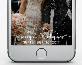Custom Snapchat Filter, Wedding Geofilter, Wedding Snapchat Filter, Just Married Filter, Twinkle Lights Snapchat Filter, Fairy Lights, V1