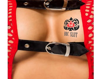 Swinger temporary tattoos Queen Of Spades Temporary Tattoo Fetish BBC Hotwife cuckold slut Swinger Sissy 1, eBay