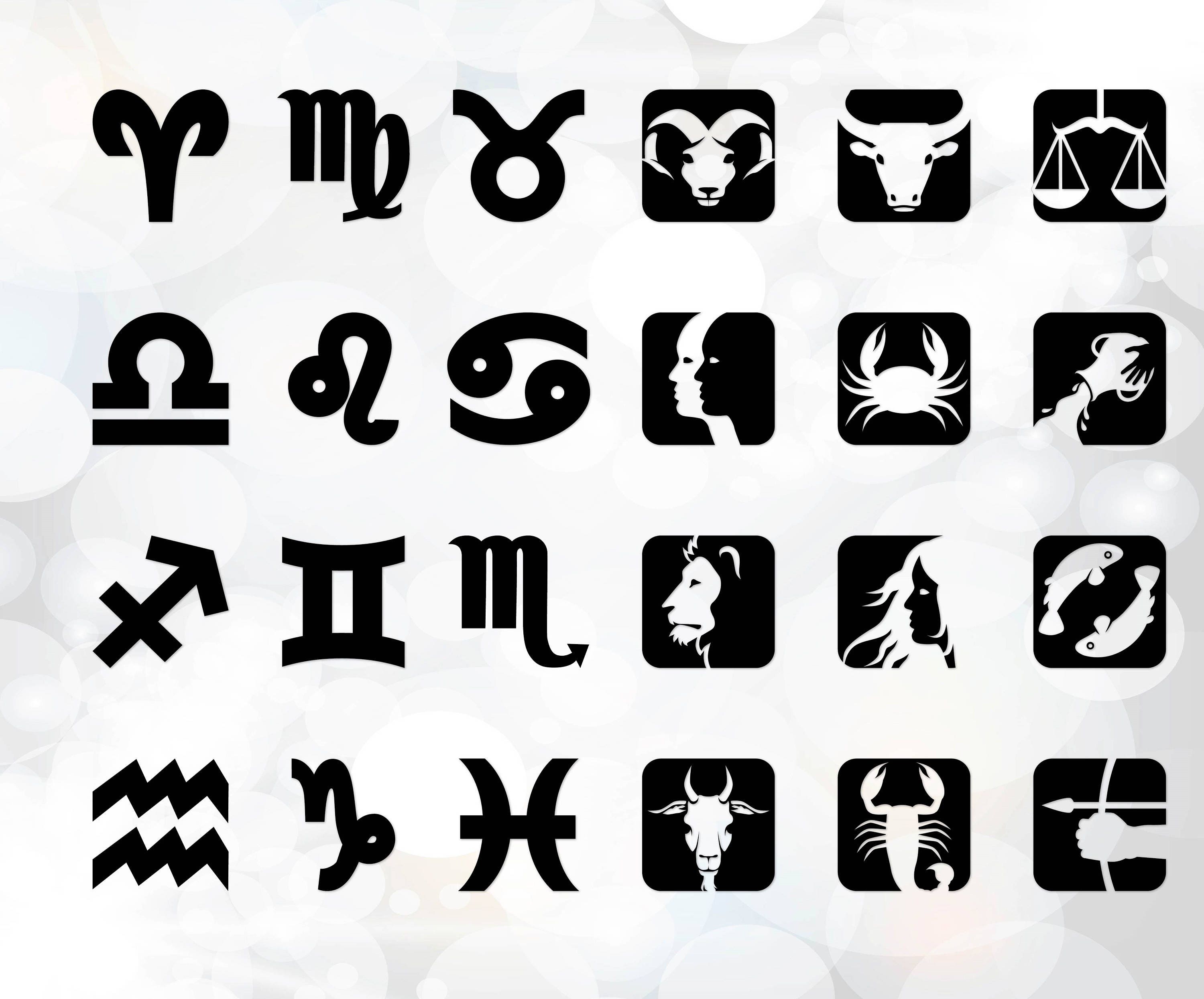 Download Astrology SVG Files Astrology Dxf Zodiac signs SVG Files