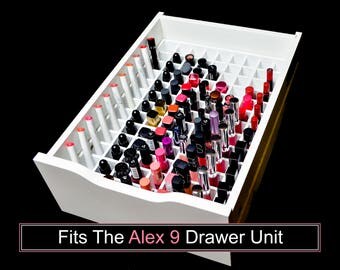 Lipstick Drawer Organizer (Fits Alex 9 Drawer Unit) - Makeup Organizer - Makeup Drawer Insert - Lipstick Storage - Cosmetic Storage