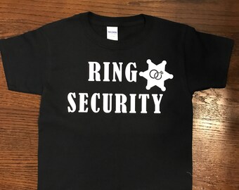 Ring Security Shirt, Ring Bearer Shirt, Wedding Rehearsal Shirt, Ring Bearer Gift, Wedding Shirt
