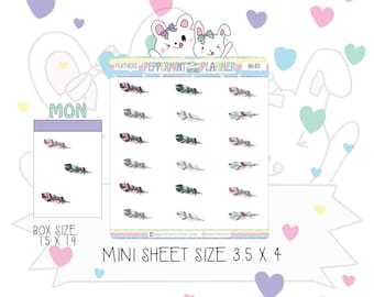 Mini Size Feather planner Stickers --- Mini #20
