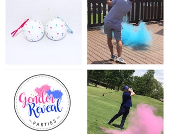 Ships next day! Summer Sale! Question Mark Golf Ball Gender Reveal Golf Ball Gender Reveal Ideas Gender Reveal Golf Balls Gender Reveal Idea
