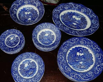 Blue And White Plates blue white plate | etsy Blue And White Plates blue white plate | etsy
