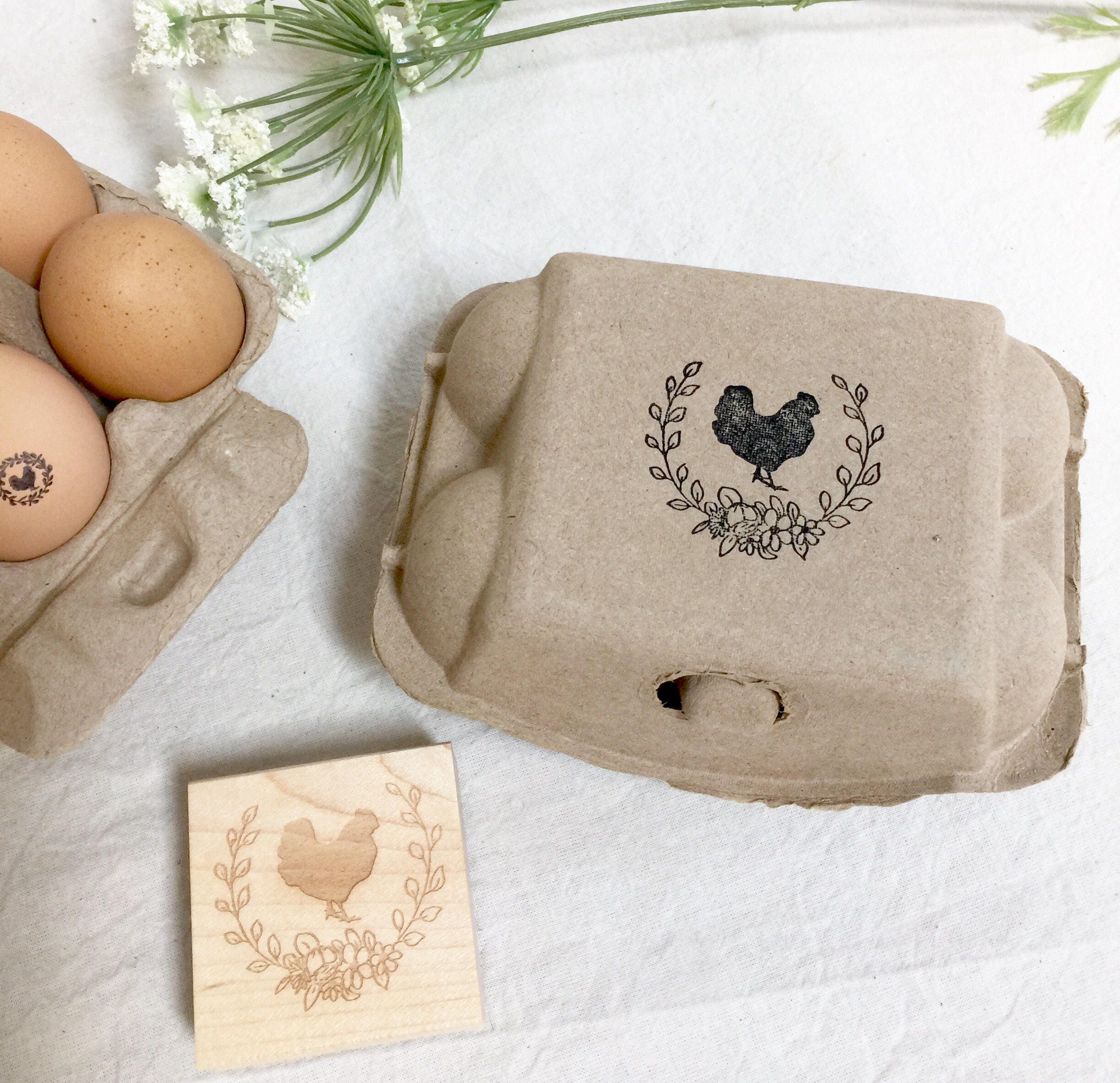 Egg Carton Stamp Egg Carton Label Egg Stamp Custom Egg