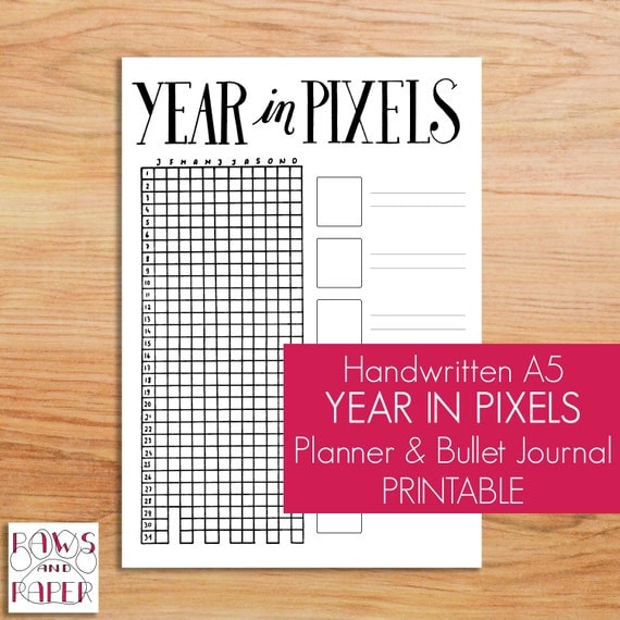 yearly diary template