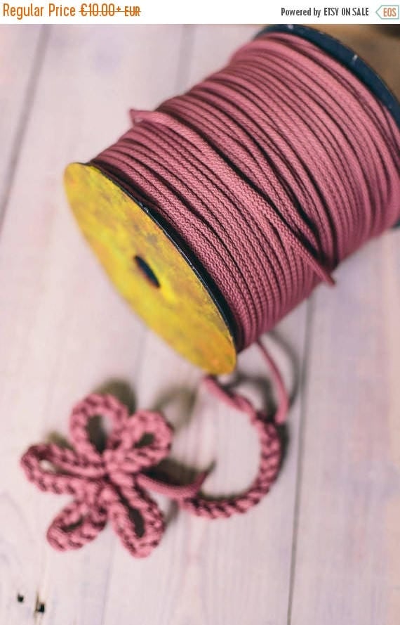 15 % OFF DARK PINK cord- knitting supplies- knitting yarn- crochet rope- chunky yarn- diy projects- craft projects- rope cord- macrame cord