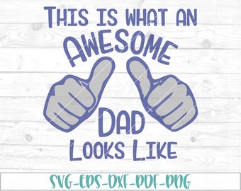 Download Awesome daddy svg | Etsy