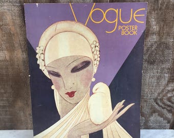 Vogue Poster Book // 22 Vintage Vogue Cover Posters // Condé Nast // Art Deco Decor // 1975