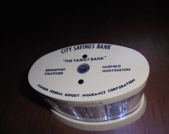 Vintage City Savings Family Coin Bank