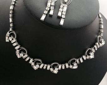 1950's Silver "Phyllis" Demi Parure