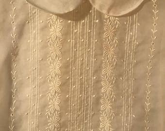 Antique sheer Blouse with Embroidery