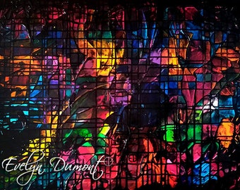Canvas "Stained glass 2" Evelyn Dumont artist
