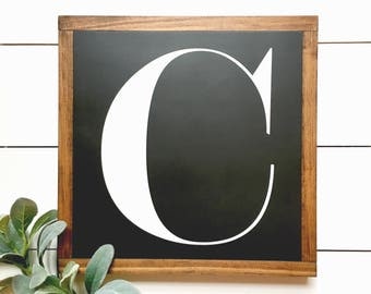 Alphabet Wood Sign | Monogram Sign | Letter Sign | Capital Letter Sign | Housewarming Sign | Gallery Wall Sign